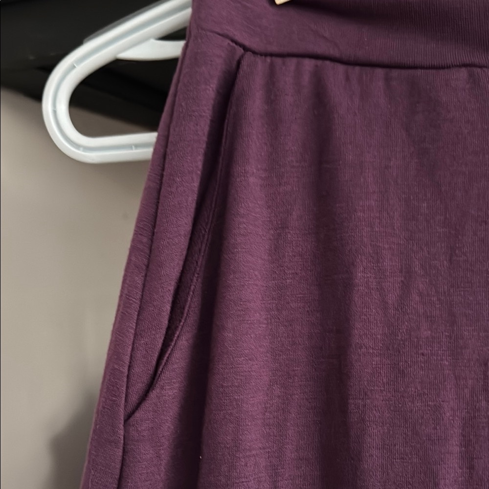 Zenana Outfitters Purple Pleated Maxi Skirt for Cocktail Nights - Picture 3 of 3